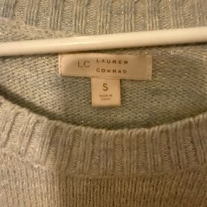 LC Lauren Conrad Women's Sweater - Soft Gray